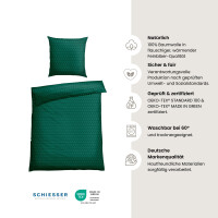 Schiesser Bettwäscheset Drops - Feinbiber - 2-teilig...