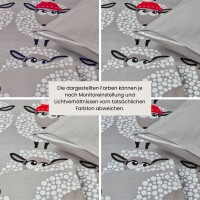 Schiesser Bettwäscheset Sippa - Feinbiber - 2-teilig - 155 x 220 cm - Grau