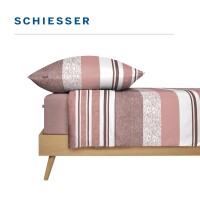 Schiesser Bettwäscheset Adele - Renforcé - 2-teilig - 135 x 200 cm - Puderrosa