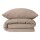Musselin Bettwäscheset Molly Taupe-155 x 220 cm