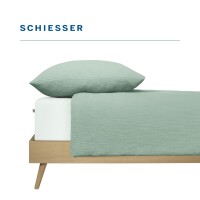 Musselin Bettwäscheset Molly Hellgrün 155 x 220 cm