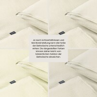 Musselin Bettwäscheset Molly Offwhite 155 x 220 cm